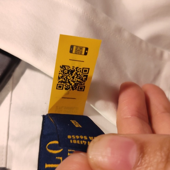 Mens polo white classic fit 17 1/2 xl - Picture 4 of 5